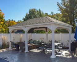 Custom Vinyl Poolside Pavilion