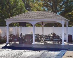 Custom Vinyl Poolside Pavilion