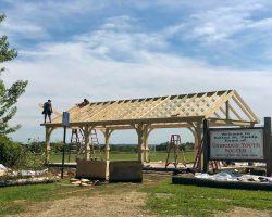 building soccer field pavilion