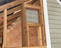 Custom Shed Greenhouse Combo Ventilation