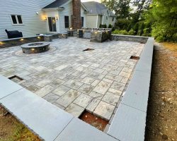 Outdoor Personia Bellingham Wood Pergola in progress