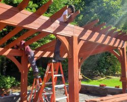Outdoor Personia Bellingham Wood Pergola construction