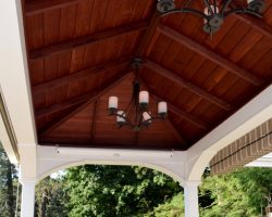 pavilion ceiling with lights