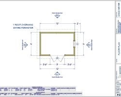 floor plan of custom shed