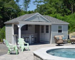 Swan Custom Pool House Left Side