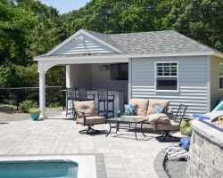 Swan Custom Pool House Right Side