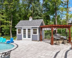 10x14 Custom Shed & 10x12 Cedar Pergola
