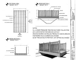 Approved foot bridge project plans.