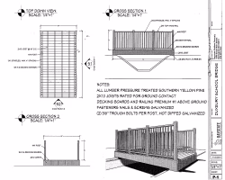 Approved foot bridge project plans.