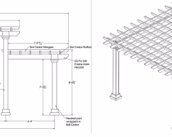 Plans for Swan Wood two-Tiered Pergola
