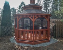 A New 12 Foot Wooden Octagonal Gazebo by Baystate Outdoor Personia