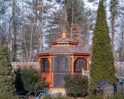 A New 12 Foot Wooden Octagonal Gazebo by Baystate Outdoor Personia